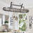 Handcrafted Scroll Arm Oval Ceiling Pot Rack with 24 Hooks-9833872