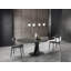 Amaiyah Extendable Oval Glass Top Metal Base Dining Table