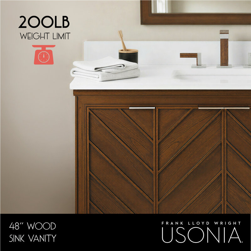 FLW Progression Wood Sink Vanity, 48