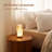 Dimmable Bedside Lamp With Wood Base And 3D Printed PLA Lampshade - Adjustable Lighting For Bedroom, Living Room, Office, And Dorm