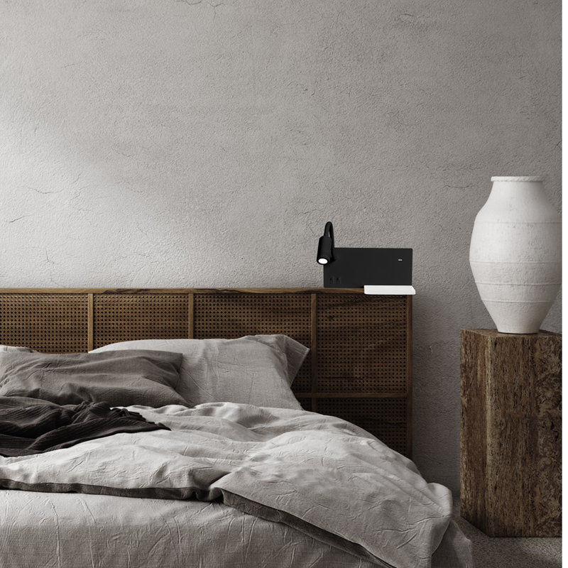Shelf LED Wall Sconce, Black