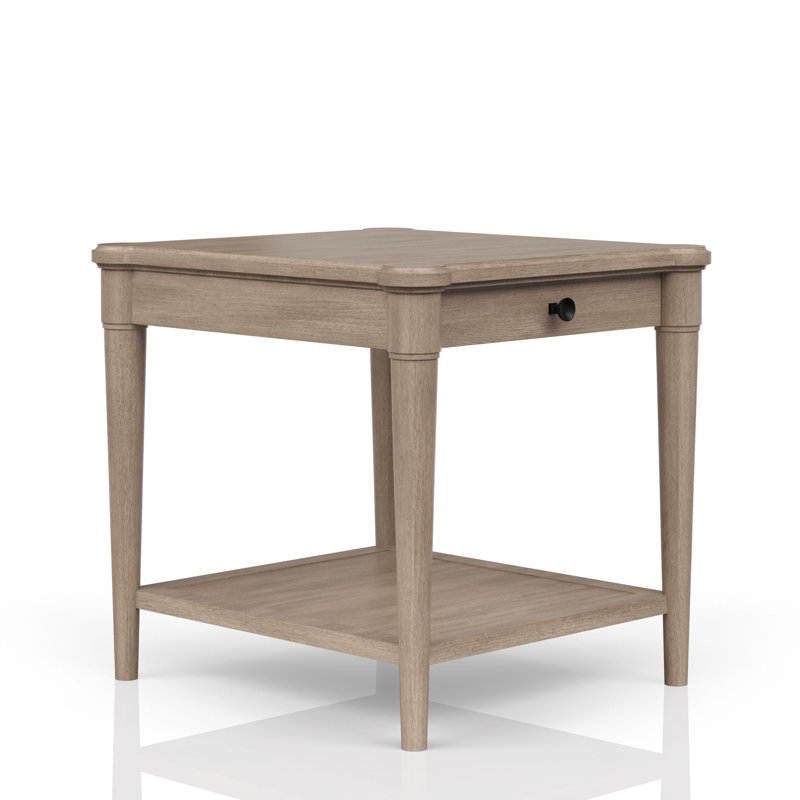 Ensemble de 3 tables d'appoint Dana Heights avec roulettes, table basse Mindi, Brun