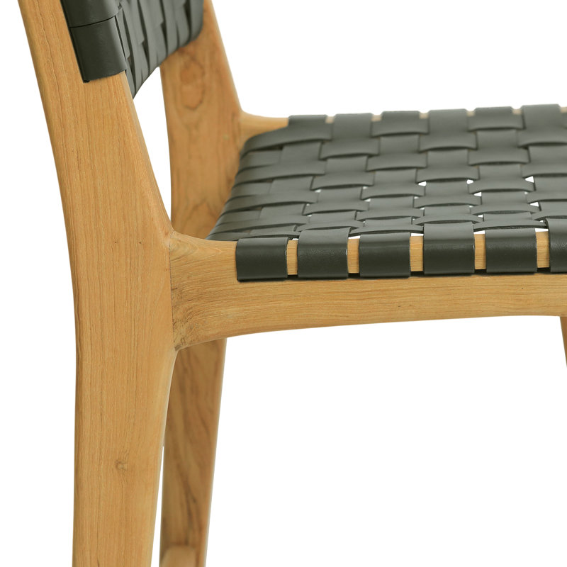 Tabouret Banda, Vert / Naturel