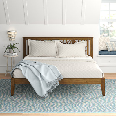 Gaspard Solid Wood Open-Frame Bed