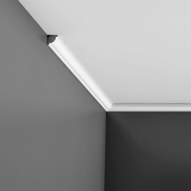 Primed White Polystyrene Crown Moulding 3/4" x 3/4" x 78-3/4"