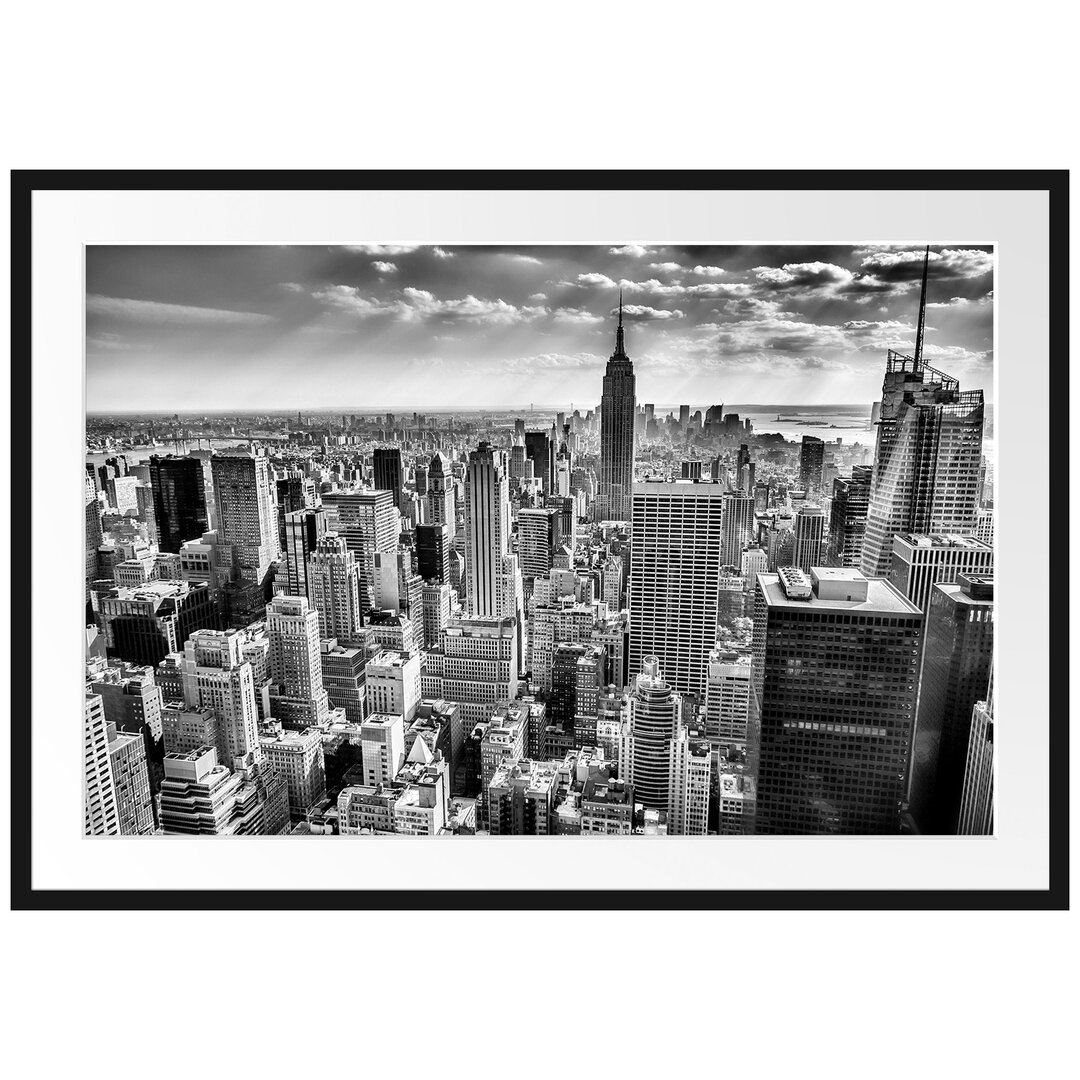 Gerahmtes Poster New York bei Tag