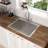 25x22x9 inch Kitchen Sink Drop In 16 Gauge Stainless Steel 25" Single Bowl Topmount Kitchen Sink Basin