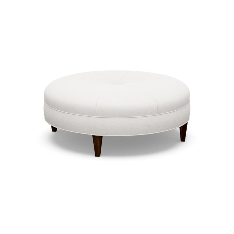 Round Ottoman, Walnut, 3906-73
