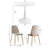 Folmar 4-Person Dining Set with Round Table-95092213