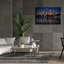 «Cleveland At Night» par Rick Berk, art mural sur toile-1831859766
