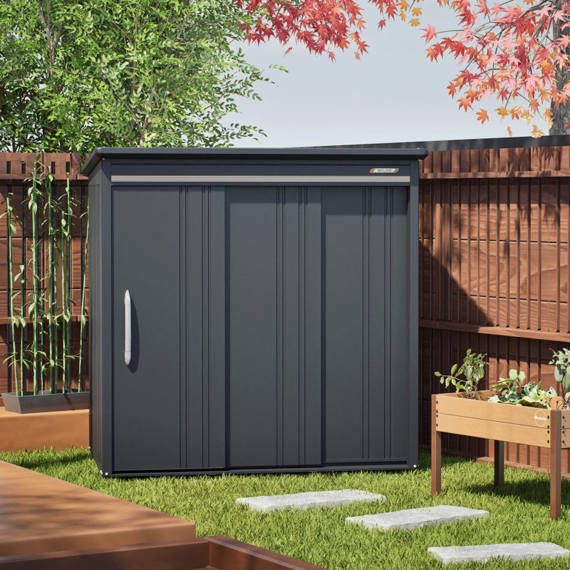 Shirudo Series 7x5 Storage Shed, Gray