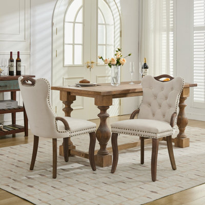 Tufted Upholstered Dining Chair (Set Of 2)
