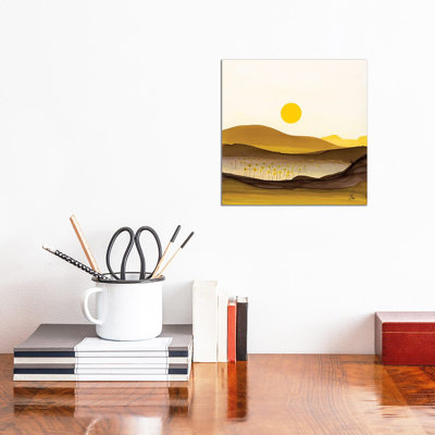 Ochre 1 Piece Wrapped Canvas Wall Art