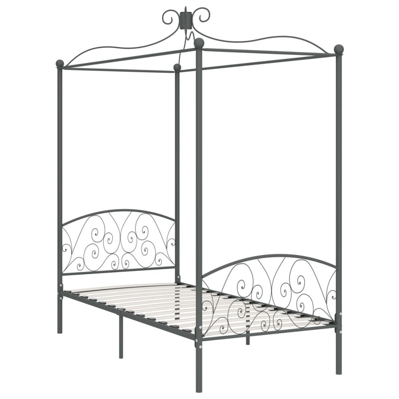 Rocky Open-Frame Bed, grey, 90 x 200 cm