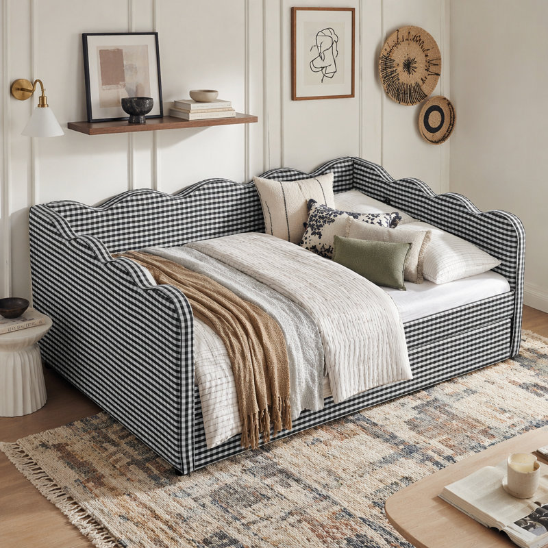 Lit de jour double, Lit gigogne simple, Noir