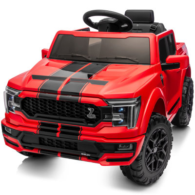 «Kids Ride on Car, Licensed Ford-Shelby F-150 24V Ride on Toy Truck for Kids» avec télécommande, coffre, moteur 400 W