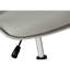 Chaise de bureau grise - Ergonomique, pivotante, siège réglable en hauteur, en mousse grise, piètement en métal