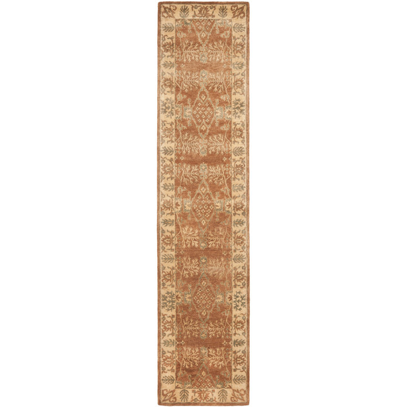 Molter Bergama Hand Tufted Wool Oriental Rug, Runner 2'3" x 12'