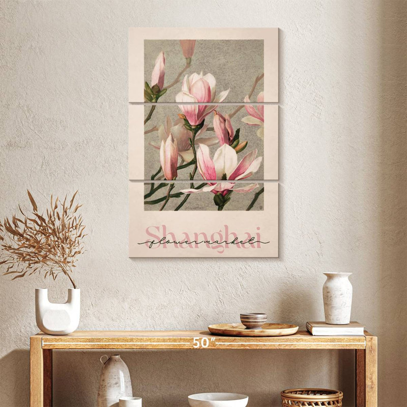 Affiche du marché aux fleurs Harnek, H 32 po x l 20 po