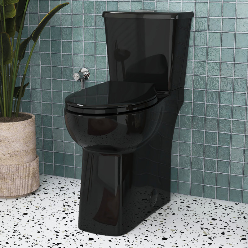 Los Flexi Two-Piece Extra High Toilet for Tall Users & Seniors with Siphon Jet, Soft-Close Seat, and Skirted Design
