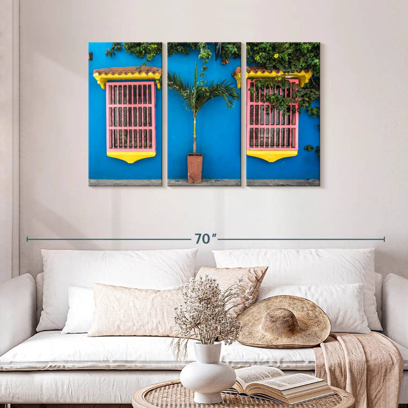 Lilie Pink Colonial Windows, 28" H x 45" W