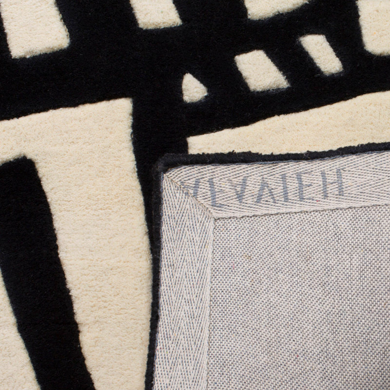 Chehalis Hand Tufted New Zealand Wool Abstract Rug, Rectangle 4' x 6'