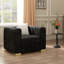Fauteuil d'appoint confortable en velours à rayures verticales 35,4 po-107634882-119771738