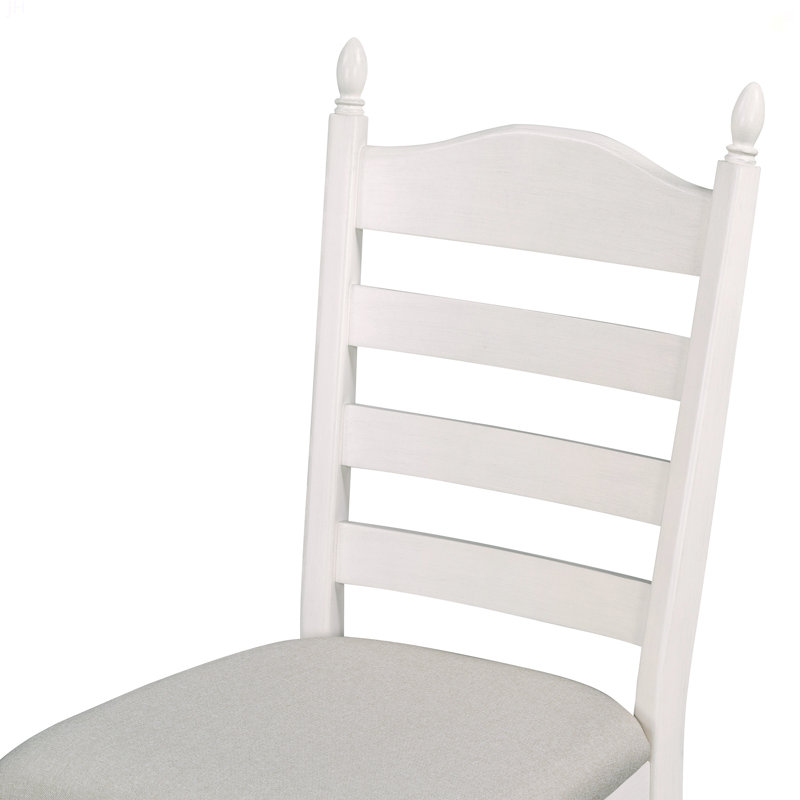 Ensemble de table de salle à manger 5 pièces Retro, Bois / blanc cassé