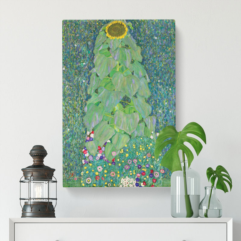 The Sunflower Vol.2 by Gustav Klimt - Wrapped Canvas Painting, 91cm H x 60cm W x 3cm D