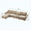 130'' Velvet Sectional