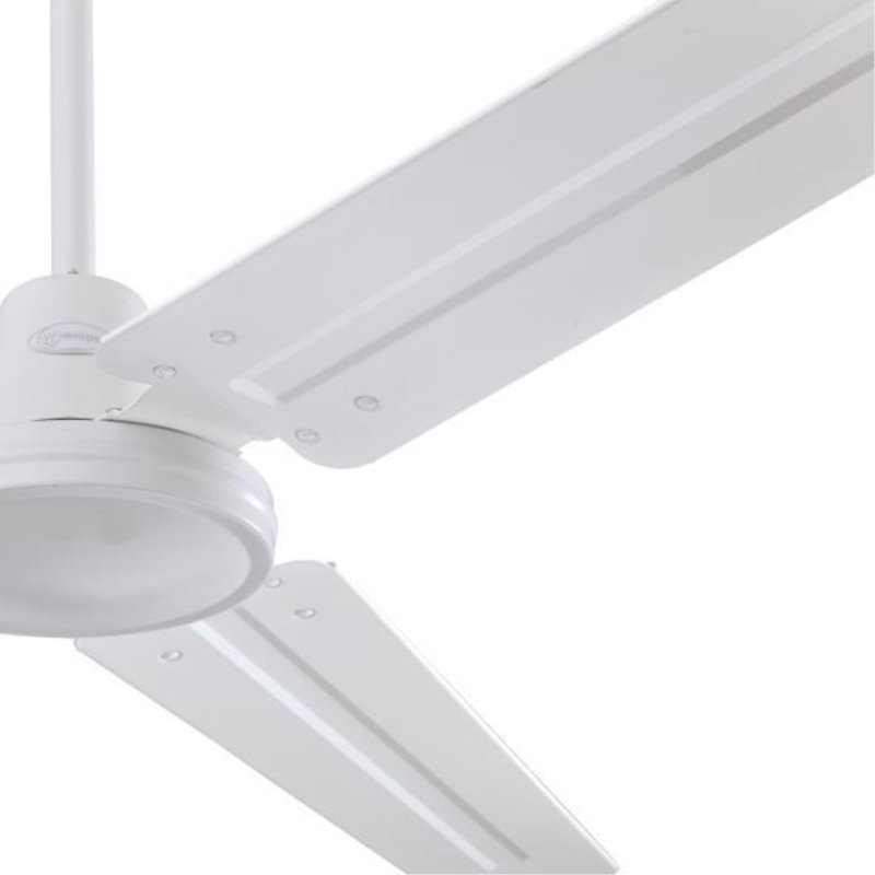 Ventilateur de plafond à 3 pales 56 "Aleph, Blanc, Système d'installation à crochet en J, Commande murale