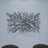 Dark Gray Metal Overlapping Lines Geometric Home Wall Decor