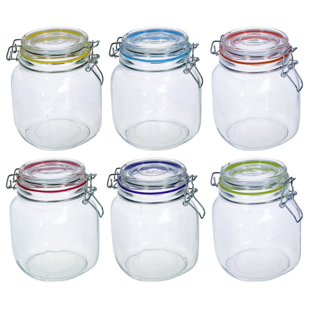 Glass Preserving Jars - Set of 6