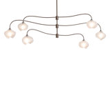 Ume 6 - Light Unique Tiered Chandelier