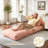 2-Pack Corduroy Convertible Sofa Bed - Foldable Lazy Couch With Cushion For Living Room-116988435