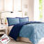 Édredon pour lit simple / simple TG avec taies décoratives bleu marine et bleues et matelassées-121168274-121168279