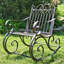 Chaise berçante d'extérieur en métal Dominy-1670504281
