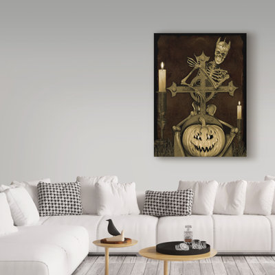Deagen «Halloween Graveyard 1», impression sur toile tendue