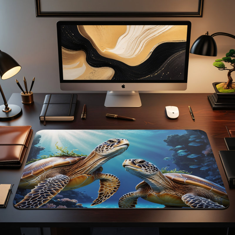 Polyester Desk Pad, 31.5x15.5