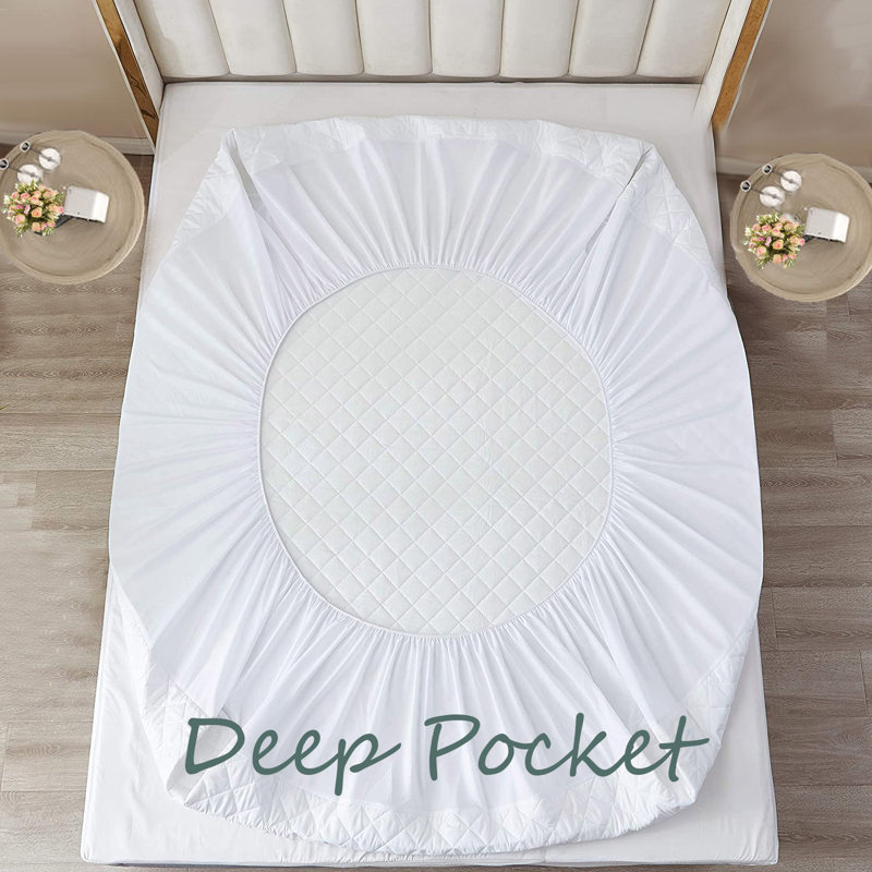 Vivanco Waterproof Fitted Mattress Protector Mattress Protector Case Pack, Twin