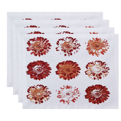 Mccroskey Polyester Floral Rectangle Placemat