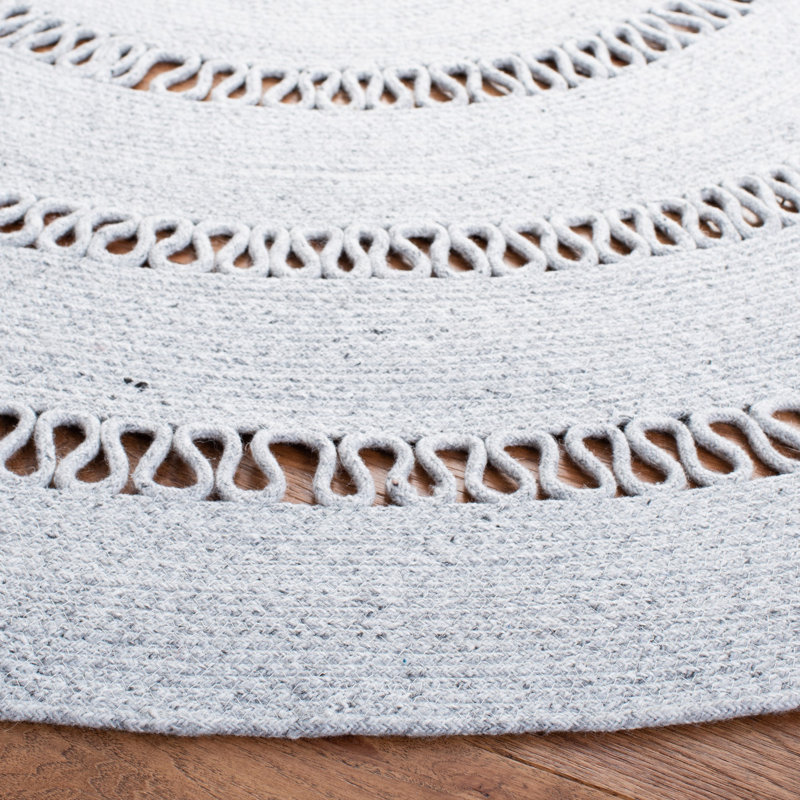 Cape Cod Hand Woven Performance Solid Color Rug, Round 7'