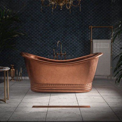 1750mm x 780mm Freestanding Copper Bathtub