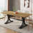 Dining Table, Rectangular, Metal Base, 63 Inch-111236772-132172794