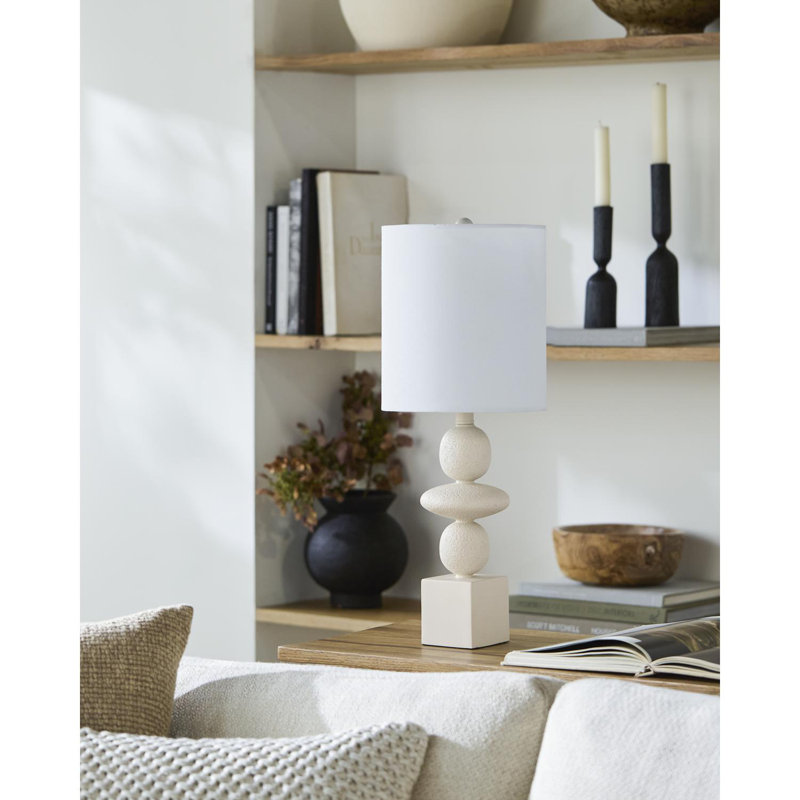 Lampe de table Milli, Crème, crème
