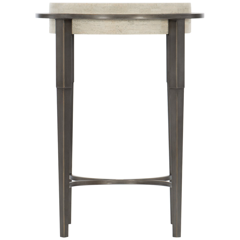 Barclay Stone End Table, 24.13'' H x 18'' W x 18'' D