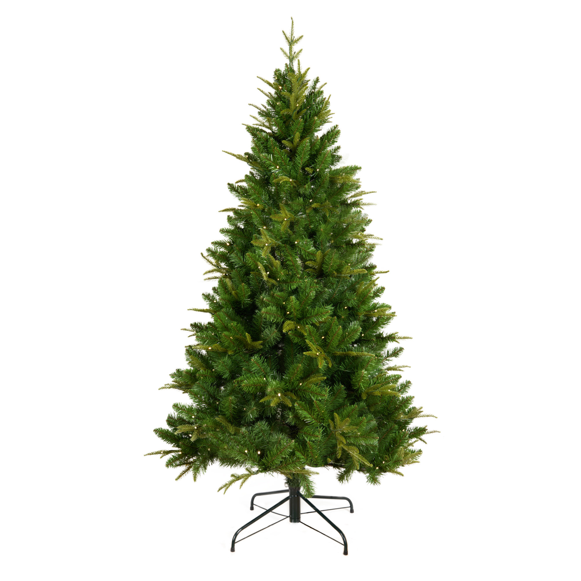 The Holiday Aisle® 6' Green Artificial Pine Christmas Tree with 260 ...
