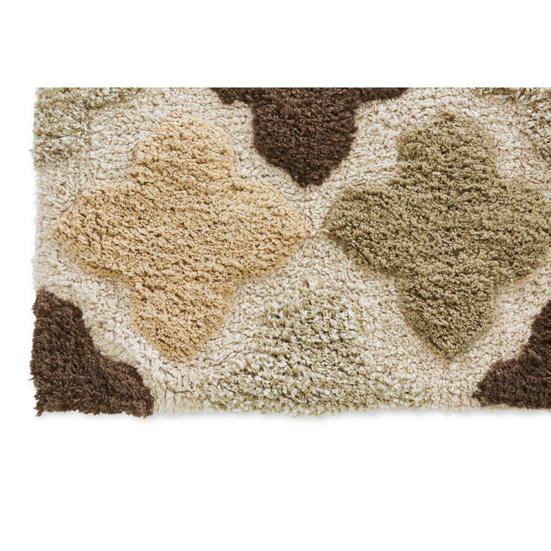 Tapis pour salle de bain Gerow, Kaki