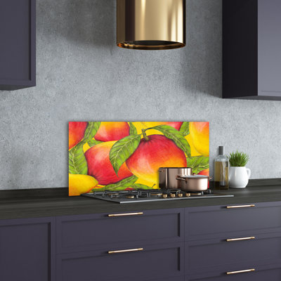 50cm W x 100cm L Glass Peel and Stick Panel