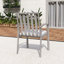 Ensemble de 4 chaises d'extérieur modernes en aluminium